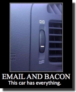 Email and bacon
