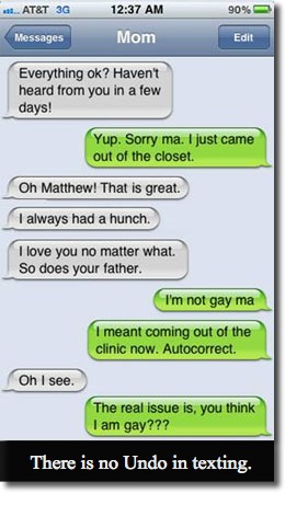 Autocorrect closet