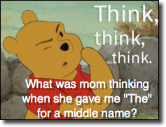 Winnie the pooh middle name