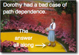 Dorothy path dependence